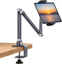 nediea Univerzális Tablet Tartó Ágyhoz és Asztalhoz - 360° Forgatható, Összecsukható Állvány iPad/Kindle/Switch Készülékekhez, 4-12,9" Méret 1