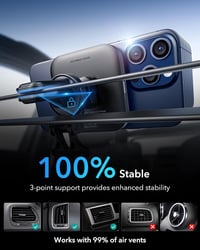 ESR 15W MagSafe autós töltő iPhone 15/14/13-hoz, Qi2 tanúsított, fekete 7
