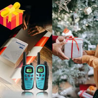 HUNICOM Walkie Talkie Adóvevő 5 km Hatótávval - 16 Csatornás PMR446 Kézi Rádió LED Lámpával, VOX Kéz Nélküli Funkcióval, Kék 6