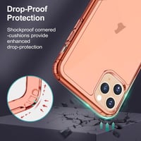 Apple iPhone 11 Pro Max Rózsaarany Áttetsző Szilikon Tok Kitámasztóval 6