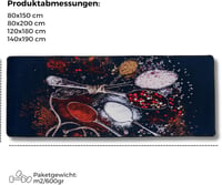 Miqna modern fekete konyhai szőnyeg, csúszásgátló géllel, mosható (140x190 cm) 6