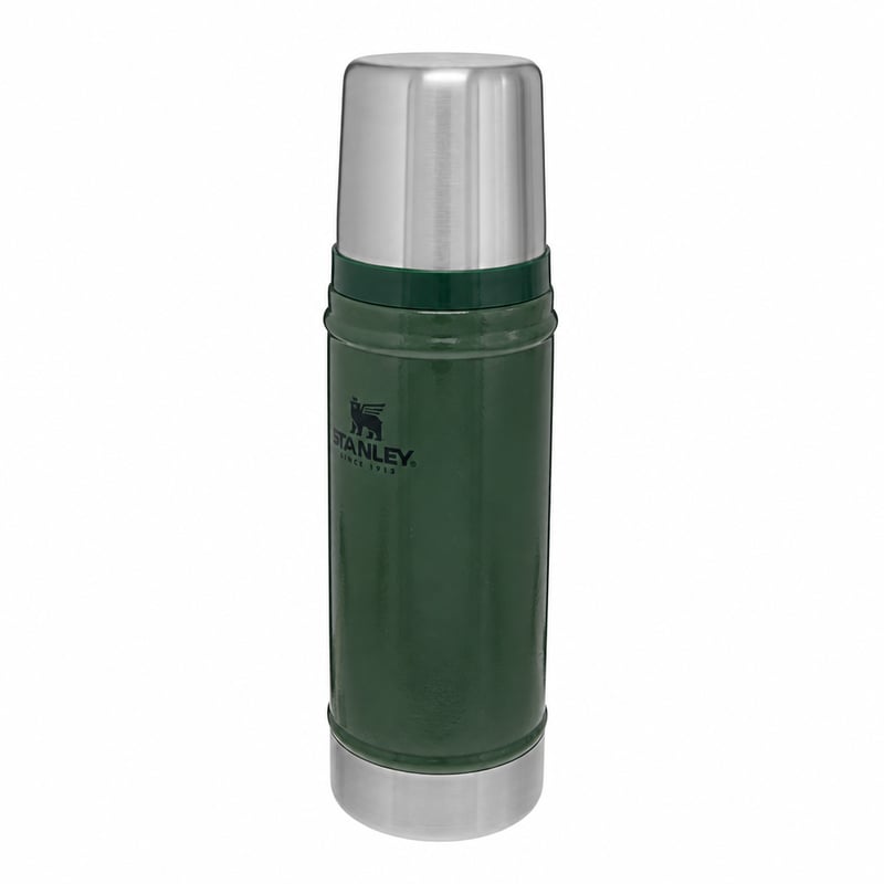Termos Stanley Classic Legendary 473 ml, Hammertone Green, oțel inoxidabil, fără BPA — utilizat (stare: vezi poza a 2-a)