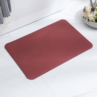 Csúszásgátló Piros PVC-Gyapjú Fürdőszőnyeg 1
