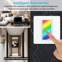 MoKo WiFi RGB Dimmer Okoskapcsoló 3db, Alexa/Google/Siri Kompatibilis 7