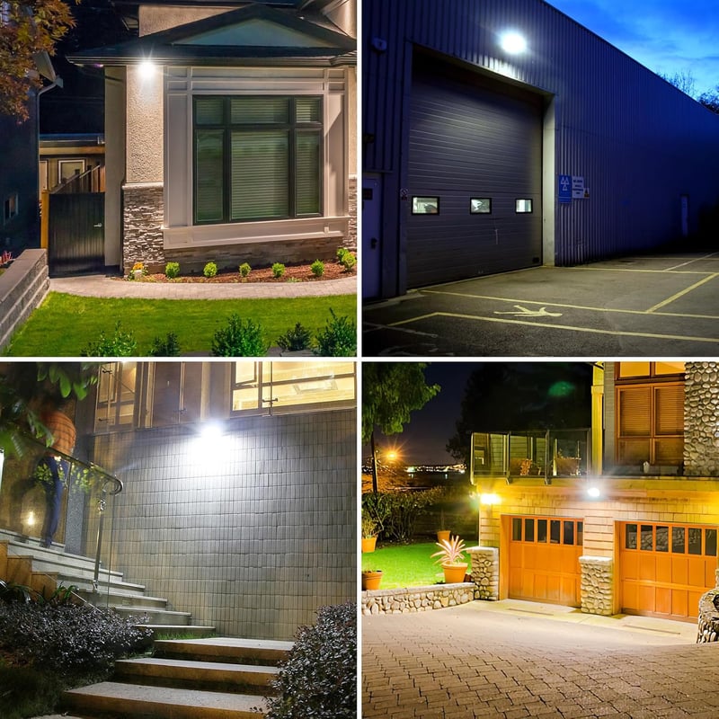 MEIKEE 60W LED Reflektor Mozgásérzékelővel - 5640 Lumen, Távirányítós, 10 Fényerőszint, IP66 Vízálló, Kültéri Lámpa Kerthez, Garázshoz