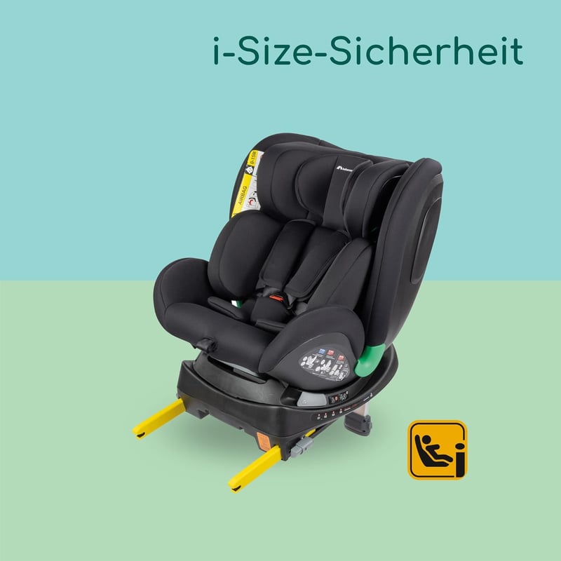 Bebeconfort EvolveFix Plus i-Size 360° Forgatható Autósülés, 0-12 Év, 40-150 cm, ISOFIX, 10 Fejtámla Pozíció, Oldalvédelem, Fekete