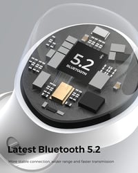 SoundPEATS zajszűrős mini Bluetooth fülhallgató, 20 órás üzemidő, fekete 2