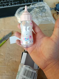 Biberon magic BABY Born pentru păpuși, roz, cu efect realist de băut, de la vârsta de 1 an, produs outlet resigilat 3