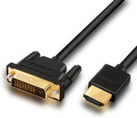 ANNNWZZD Kétirányú DVI-HDMI Kábel TV-hez és Monitorhoz, 1,5m 1