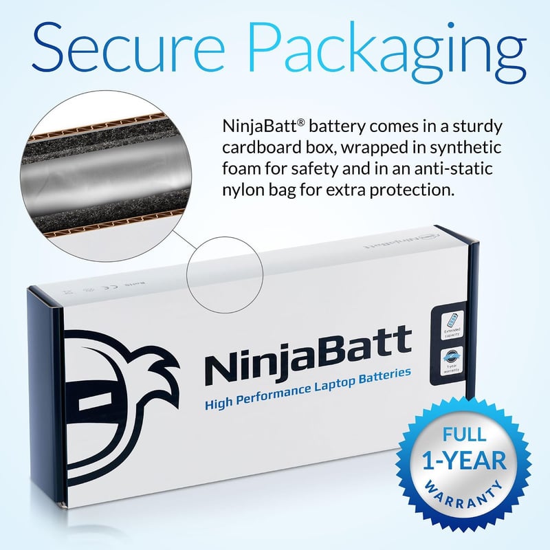NinjaBatt Laptop Akkumulátor Lenovo IdeaPad G400s G500s G50 Z50 Z70 S410p kompatibilis - L12M4E01 L12L4A02 - Nagy teljesítményű 2200mAh cser