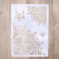 Virágmintás Rajzsablonok Scrapbookinghoz és Kézművességhez - Fehér 9