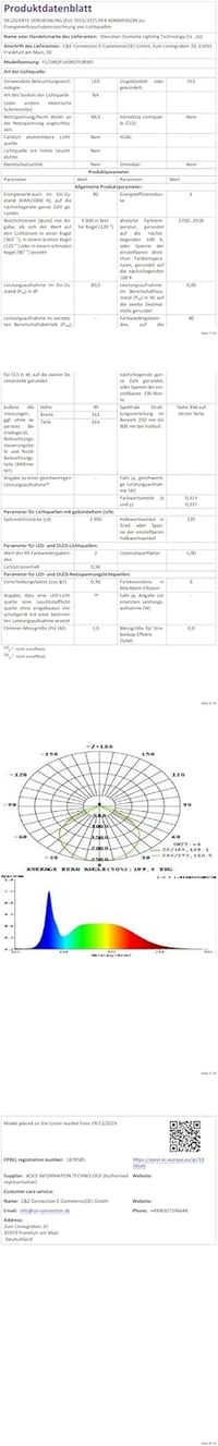 MEIKEE 80W LED Reflektor Mozgásérzékelővel, 7520 Lumen, 6500K Hideg Fehér, IP66 Vízálló Kültéri Lámpa Kerthez, Garázshoz, Teraszhoz 9