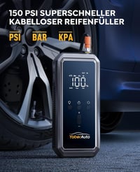 Yaber 4 az 1-ben autós indítássegítő powerbank 3000A, 150PSI kompresszorral 2