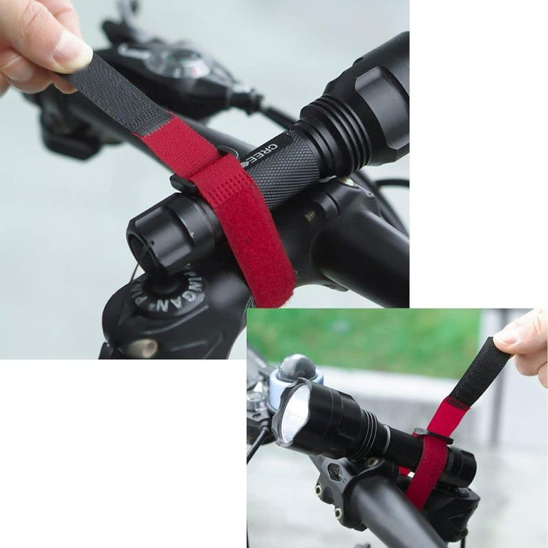 Állítható kerékpár rögzítőszíj szett - 12 db, 20-30 cm