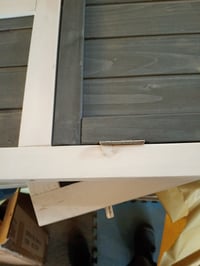 Căsuță pentru animale mici TRIXIE cu 2 intrări, pentru iepuri și rozătoare mici, 70x43x45 cm, Gri/Alb, cușcă din lemn, utilizată 5