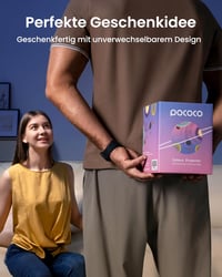 POCOCO Csillagos Égbolt Projektor - Galaxis Vetítő Gyerekeknek és Felnőtteknek, Hálószobai Dekoráció, Altatást Segítő LED Lámpa, 2 Cserélhet - White 5