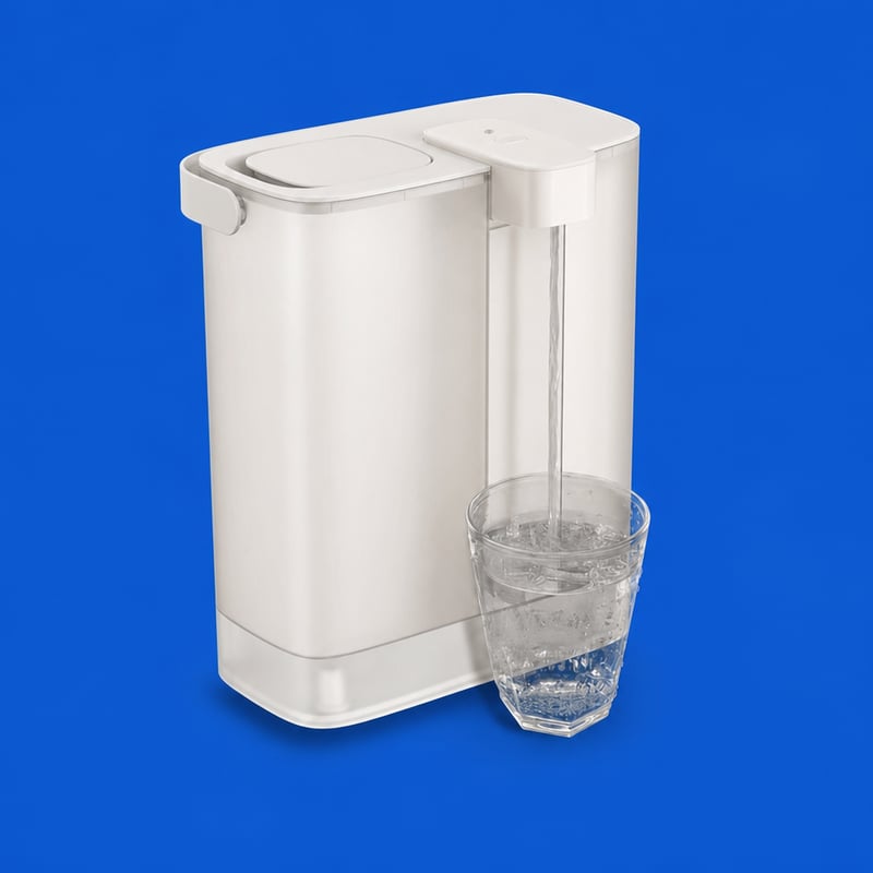 Dozator de apă electronic Philips AWP2980WH/24 pentru apă filtrată 3L — defect, pentru piese: lipsește filtrul, nu funcționează (stare: vezi poza 2)