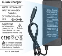 Yungeln 42V 2A Elektromos Roller Töltő - Xiaomi 1S M365 Pro, Ninebot ES1/ES2 Kompatibilis Adapter 5.5mm DC Csatlakozóval, 84W Gyorstöltő 5