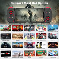 MFi Bluetooth Játékvezérlő iPhone és Android Készülékekhez - Megadream Vezeték Nélküli Gamepad (Fekete) 3