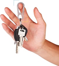 Tibitdeer titán karabiner kulcstartó szett - erős, strapabíró, 2 darabos 6