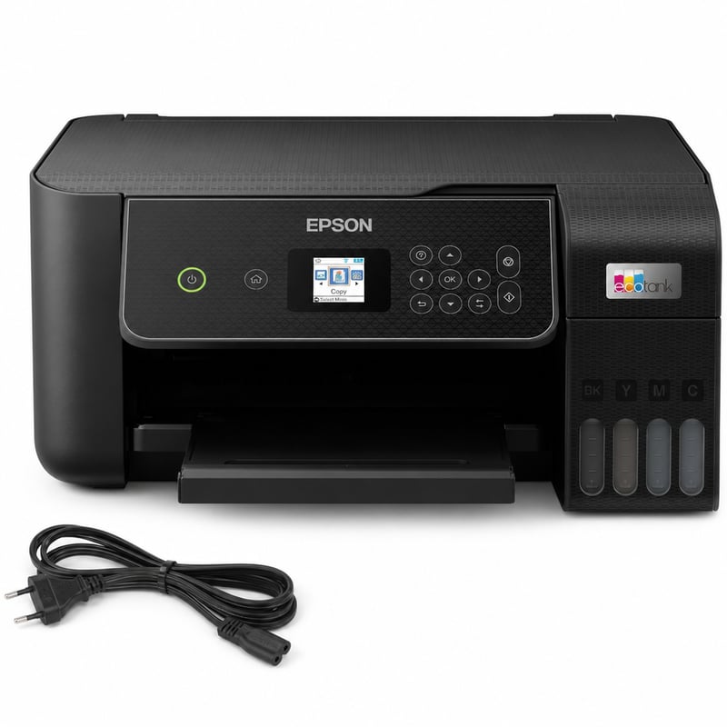 Epson EcoTank ET-2870 A4 Wi-Fi višenamjenski printer s spremnicima za tintu - 3 godine — 3 godine bez kompleta tinte (stanje: vidi 2. sliku)