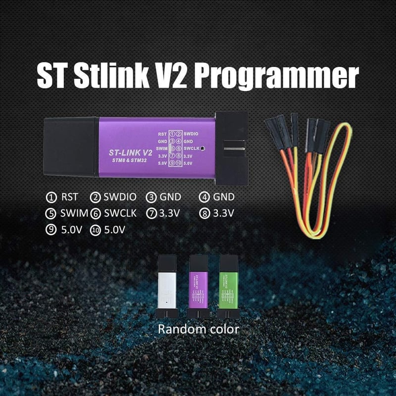 STM8/STM32 Programozó - ICQUANZX ST-Link V2 Mini Emulátor (Véletlenszerű szín)