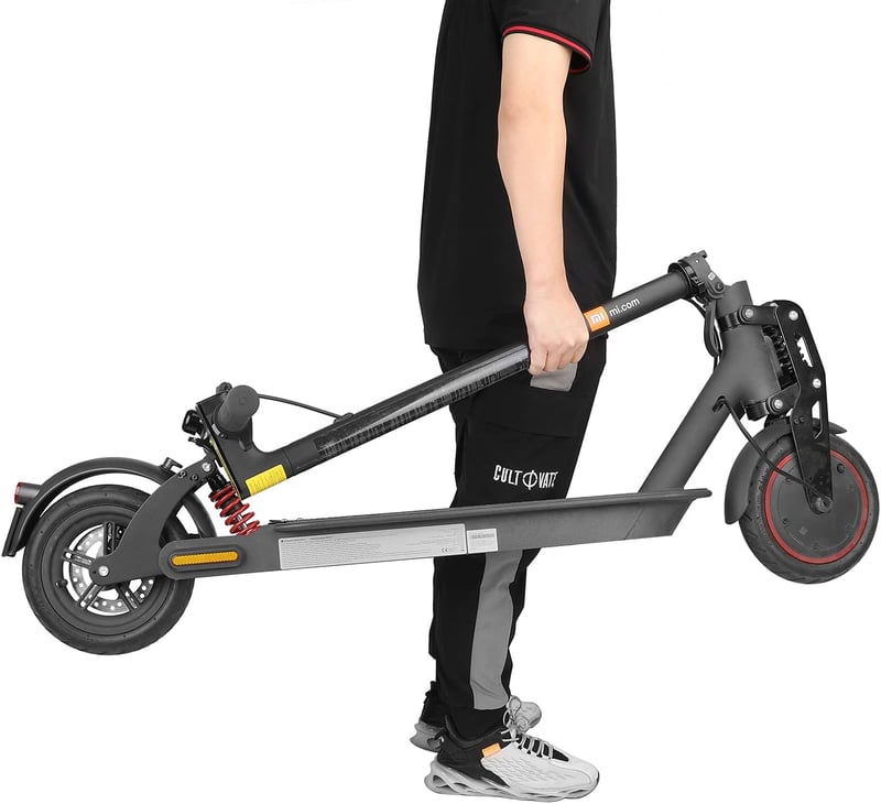 Xiaomi M365 elektromos roller hátsó felfüggesztés, sárvédő és LED lámpa - piros