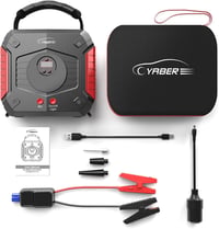 YABER 3000A Autós Indításrásegítő és Kompresszor - 24800mAh, 150PSI, Benzin/Dízel 8
