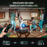 Aurzen D1 Pro Okos Projektor Full HD 1080P, 4K Támogatással, Dolby Audio, Automata Fókusz, 2x10W Hangszóró, WiFi, Bluetooth 5.2, Netflix Kom 7