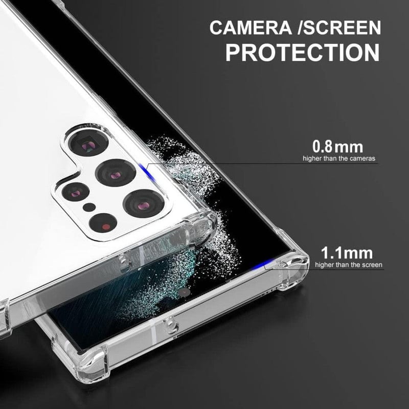 Samsung Galaxy S22 Ultra 5G erősített sarkú átlátszó védőtok
