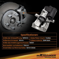 maXpeedingrods Hátsó Féknyereg Szett VW Passat 3C B6 CC, Tiguan 5N, Sharan 7N és Audi Q3 Modellekhez - Bal 5N0615403 Jobb 5N0615404 2