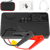 ASUNCELL Autós Bikázó 27000mAh Powerbank 600A 12V - Hordozható Indításrásegítő 5.0L Benzin és 2.0L Dízel Motorokhoz, LED Lámpával 1