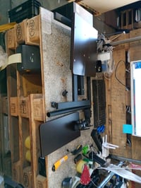 Relaxdays Podesivi stol za laptop s kotačićima, 95x60x40 cm, s policom za miš, lijevi i desni — nedostaje jedan kotačić (stanje: vidi 2. sliku) 2