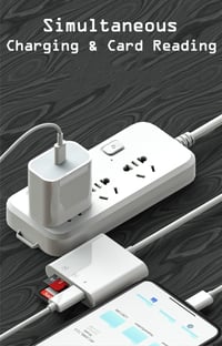 Oliveria 2 az 1-ben SD Kártyaolvasó iPhone/iPad Készülékekhez - Micro SD/SD Dual Slot, Egyidejű Töltés, Plug and Play, 4K Videó Támogatás 4