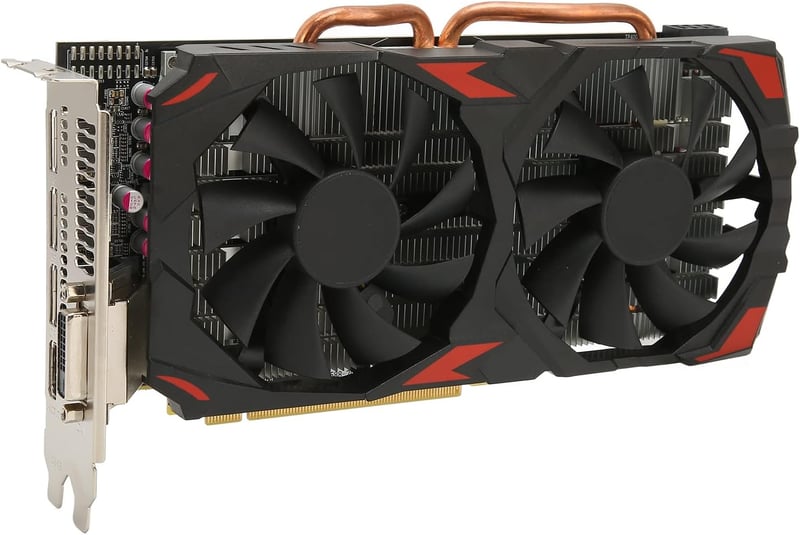 AMD RX 580 8GB GDDR5 Gamer Videokártya, 2 Ventilátoros, 8K Támogatással
