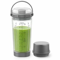 Feilifan Csere Mixertartály 18 oz Ninja Blast Hordozható Turmixgéphez Szürke - Hiányos, késvédő nélkül (állapot: lásd a 2. képet) 1