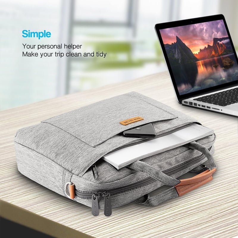 DOB SECHS 17,3" Szürke Laptop Táska - Dell, Alienware, MacBook, Lenovo, HP Kompatibilis