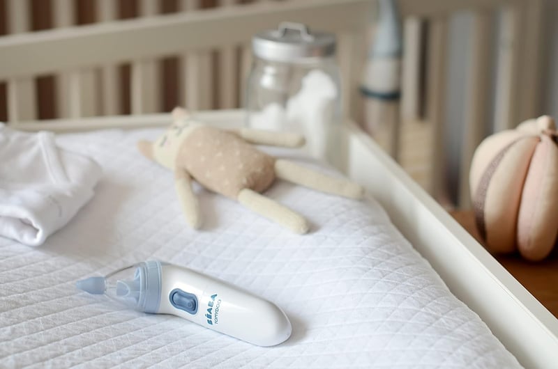 Béaba Tomydoo Elektromos Orrszívó Babáknak - Gyors és Kíméletes Orrváladék Eltávolító - BPA-mentes Szilikon - Sterilizálható - Elemmel Működ