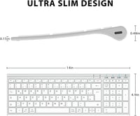 iClever BK10 Bluetooth Billentyűzet QWERTZ Német Vezeték Nélküli Újratölthető 5