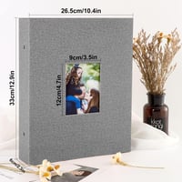 Lanpn Szürke Vászonkötésű Fotóalbum 400 db 10x15-ös Képhez 2