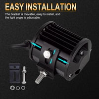 Erős 18W LED munkalámpa 4" terepjárókhoz és quadokhoz 6