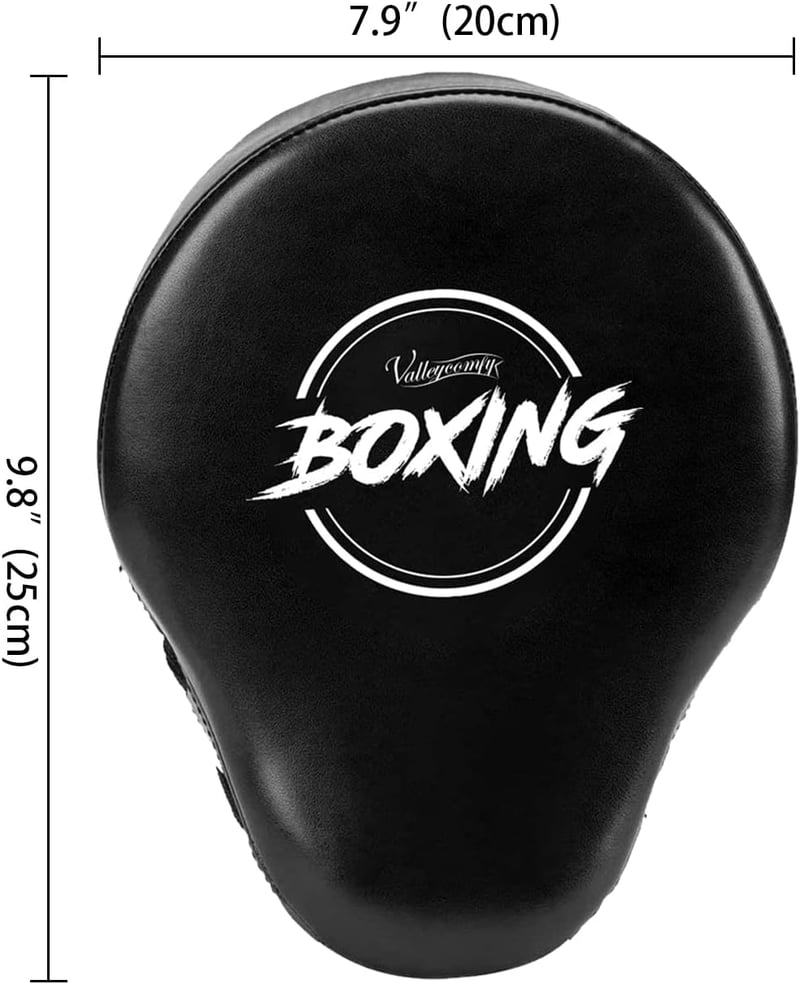 Valleycomfy Fekete Boxkesztyű és Ütőpárna Szett Küzdősportokhoz