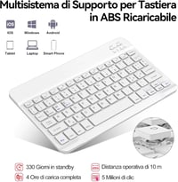 FOGARI iPad 10. Generációs Tok Háttérvilágítású Bluetooth Billentyűzettel, 10.9" Levehető Mágneses Billentyűzet, Apple Pencil Tartóval, Lila 5