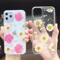 Apple iPhone 11 Védőtok Valódi Szárított Virágokkal - Átlátszó Szilikon 4