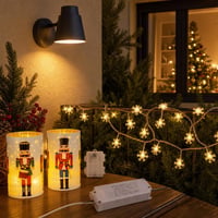 Svetelná vianočná súprava: 1x stmievač + 6m LED reťaz + 2x lampa + 1x nástenné svietidlo 1