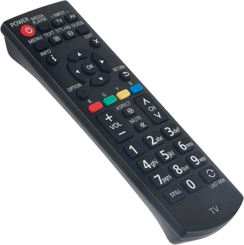 ALLIMITY RCA39126 Távirányító Panasonic Viera TV-hez - Kompatibilis TX-24D300E TX-32DW334 TX-43E303E és más modellekkel, 10m Hatótáv

AI: I'