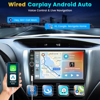 Univerzális 7" Érintőképernyős Autórádió 2 DIN Bluetooth CarPlay Android Tükrözés FM USB Tolatókamerával Kormányvezérléssel 2