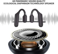 DaMohony Bluetooth 5.0 Csontvezető Fülhallgató Mikrofonnal - Nyitott Fülű, 6D Hangzás, Sportoláshoz 2