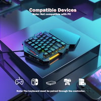 ATTACK SHARK PS4 Billentyűzet és Egér Szett - Kompatibilis PS3, PS4, Xbox One, Xbox 360, Nintendo Switch Konzolokkal - 3200 DPI RGB  6