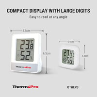 ThermoPro TP49-6 Digitális Hőmérő és Páratartalom Mérő 6 db 2
